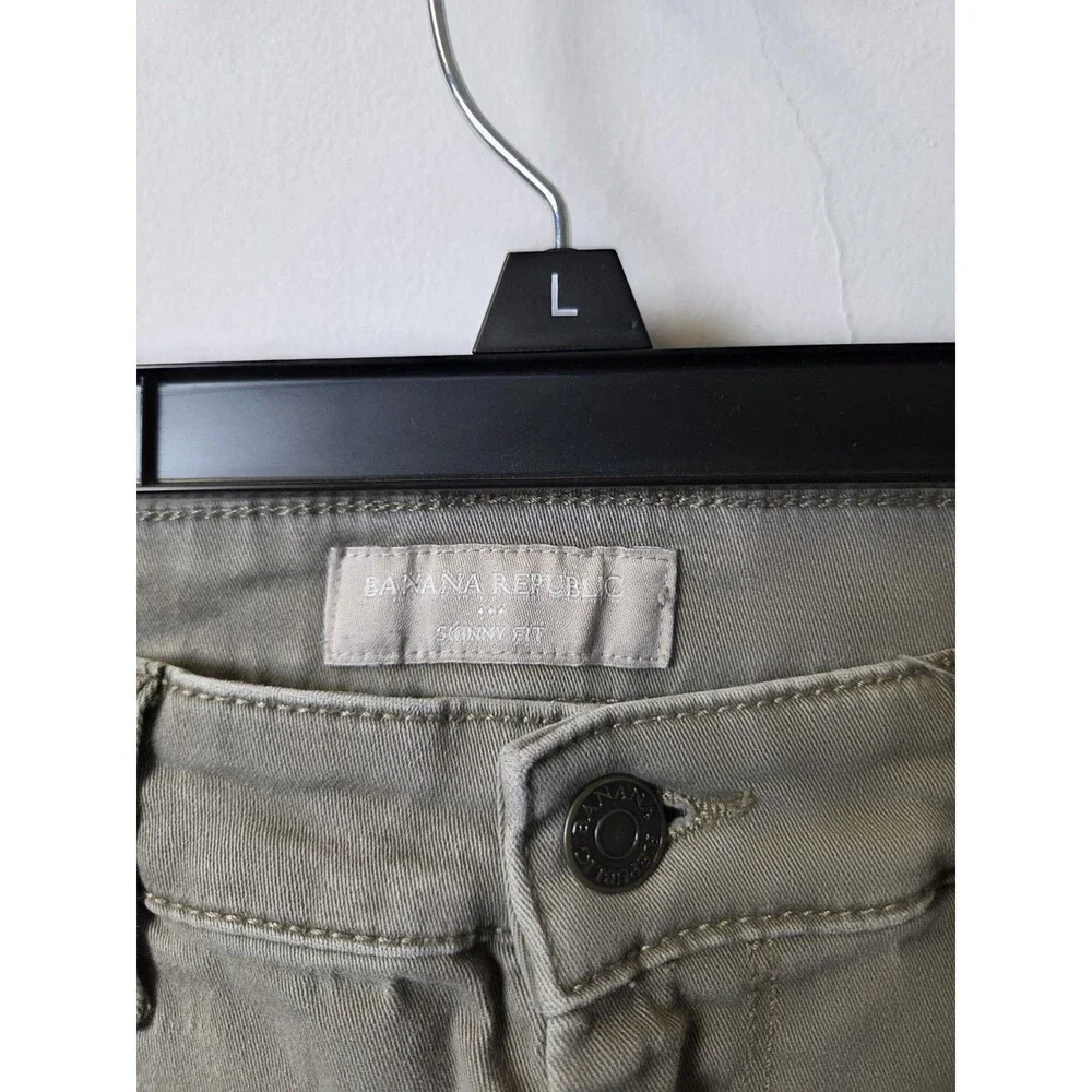 Banana Republic Green Skinny Cargo Utility Pants Size 4